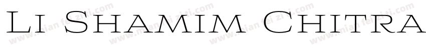 Li Shamim Chitranee字体转换